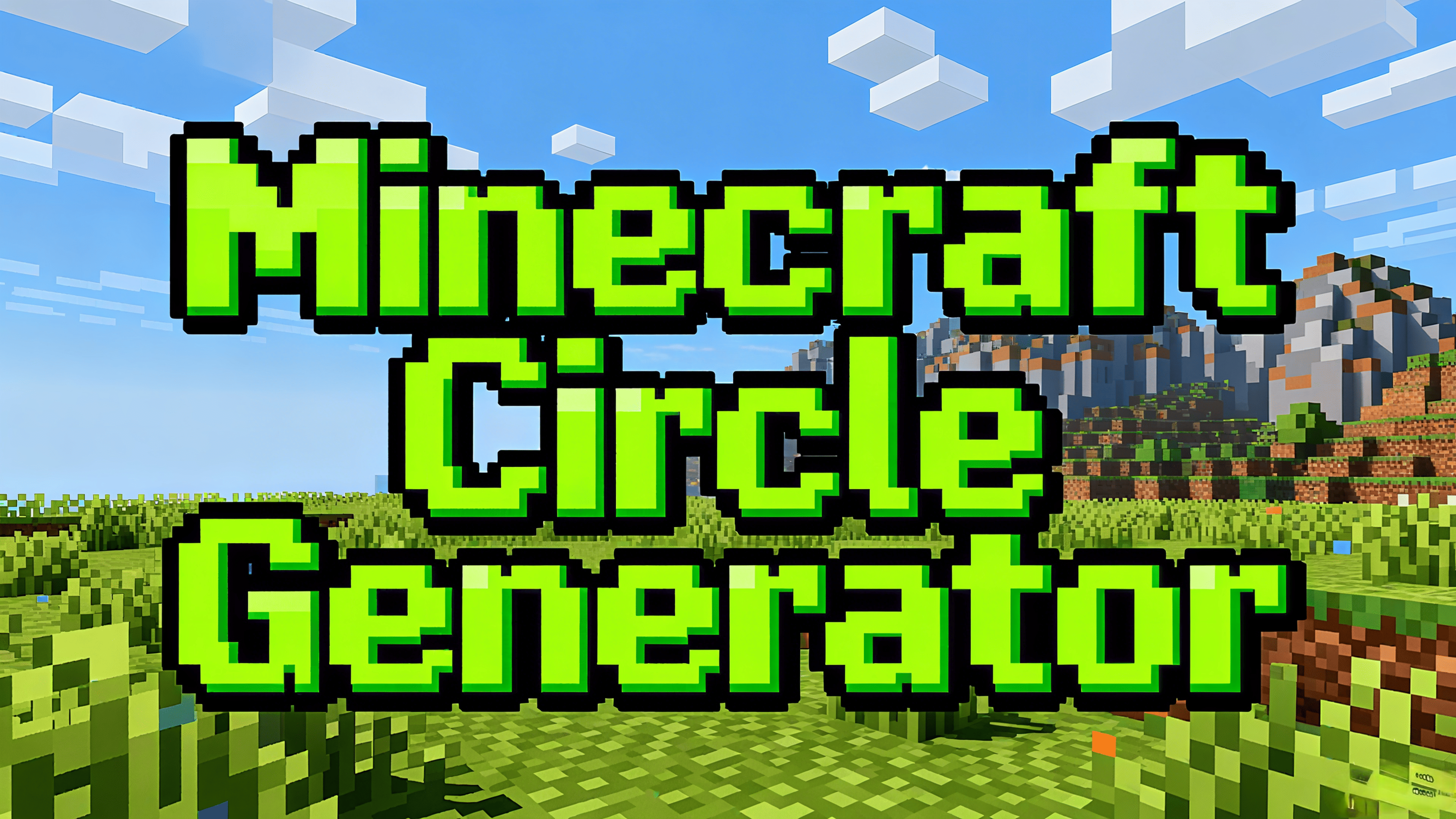 Minecraft Circle Generator Tool Screenshot